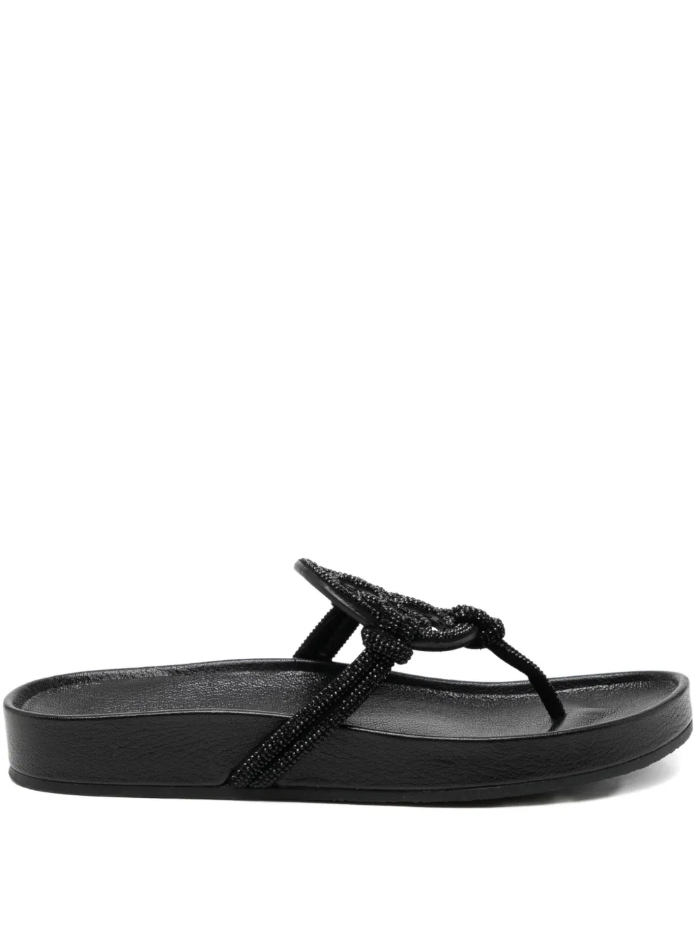 Tory Burch Embellished Sandal In Black