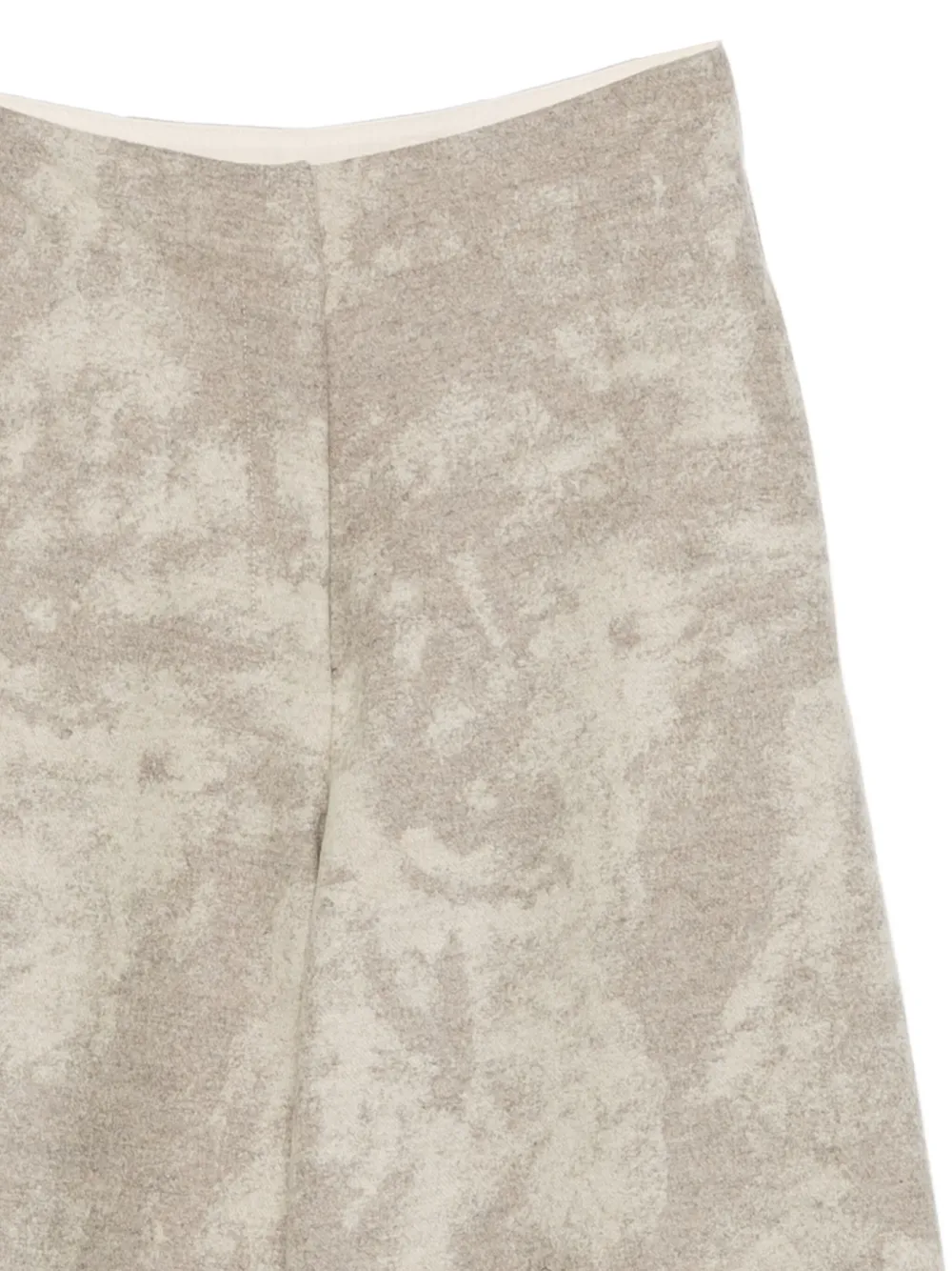 Alysi Patterned Wool-blend Pants In Neutral
