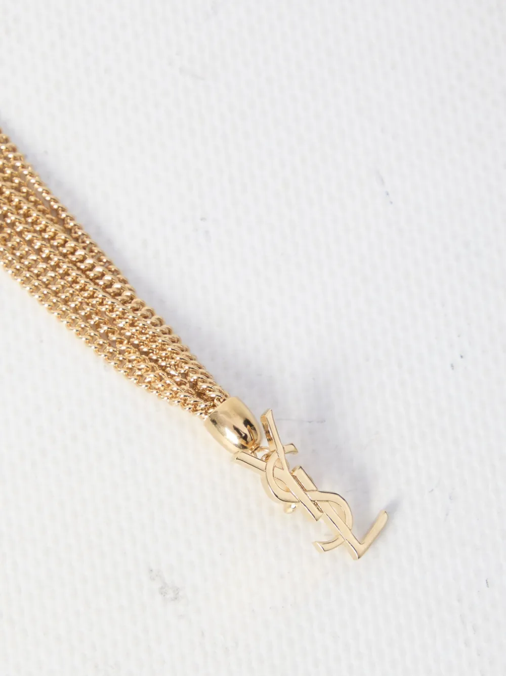 Saint Laurent Armband met Cassandre-plakkaat - Goud