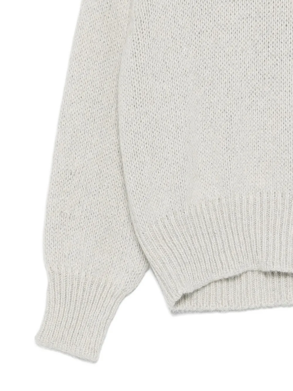 Alysi Round-neck Sweater In Gray