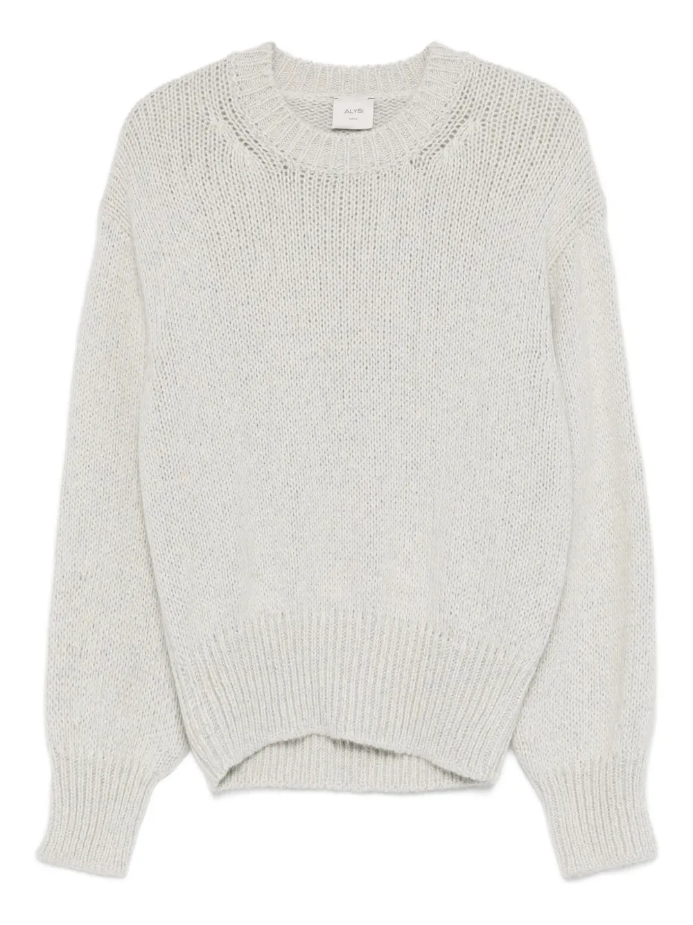 Alysi Round-neck Sweater In Gray