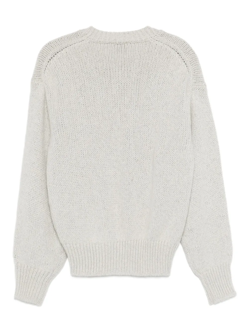 Alysi Round-neck Sweater In Gray