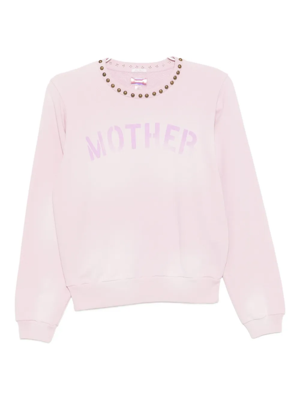 Mother Logo-printed Sweatshirt In Pink