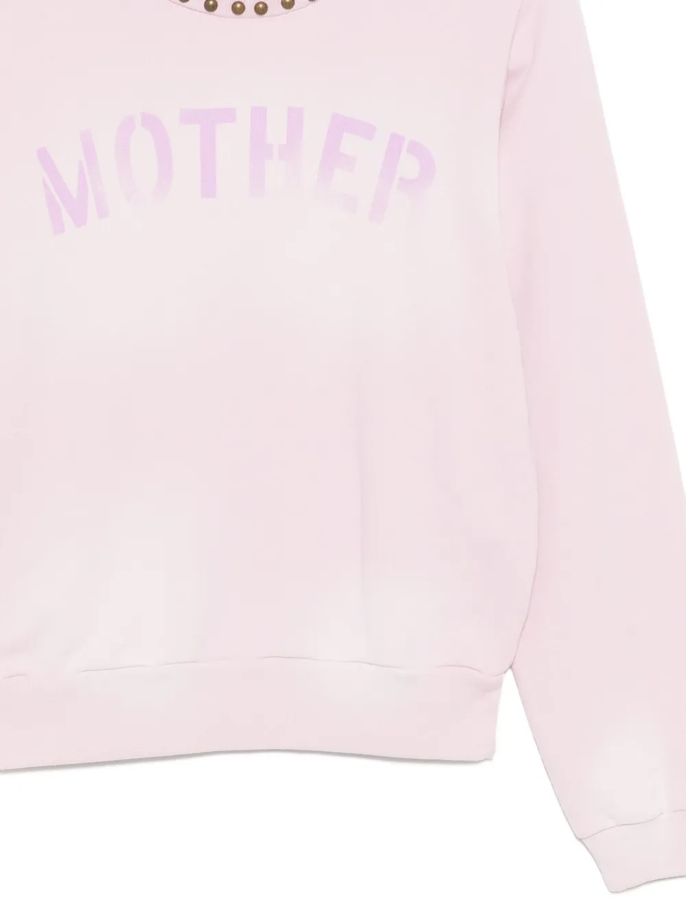 MOTHER Sweater met logoprint Roze