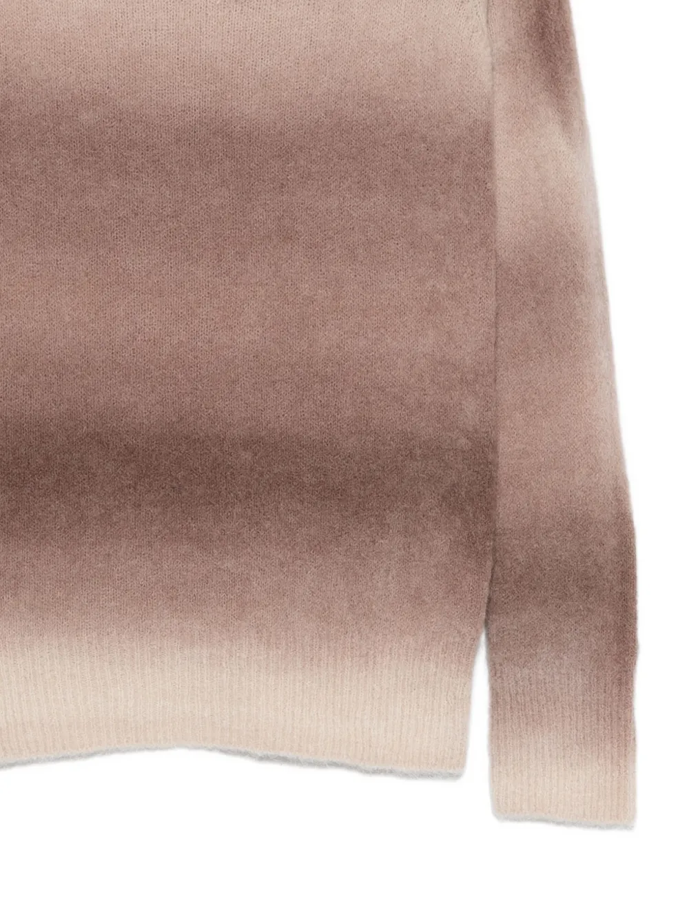 Alysi High-neck Gradient Sweater. In Neutral