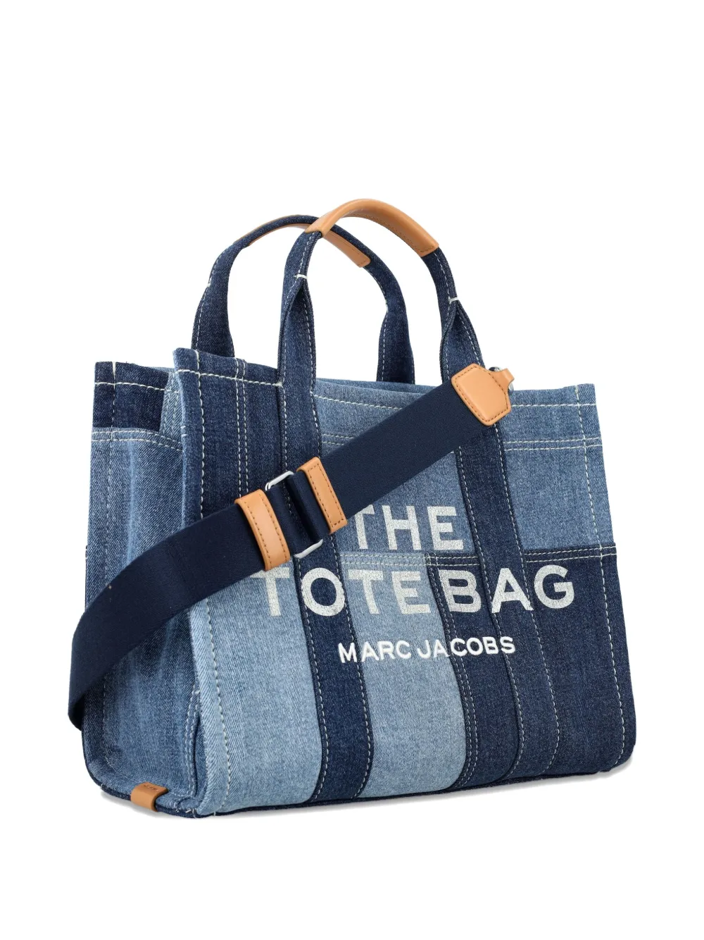 Marc Jacobs Medium Denim Tote Bag In Blue