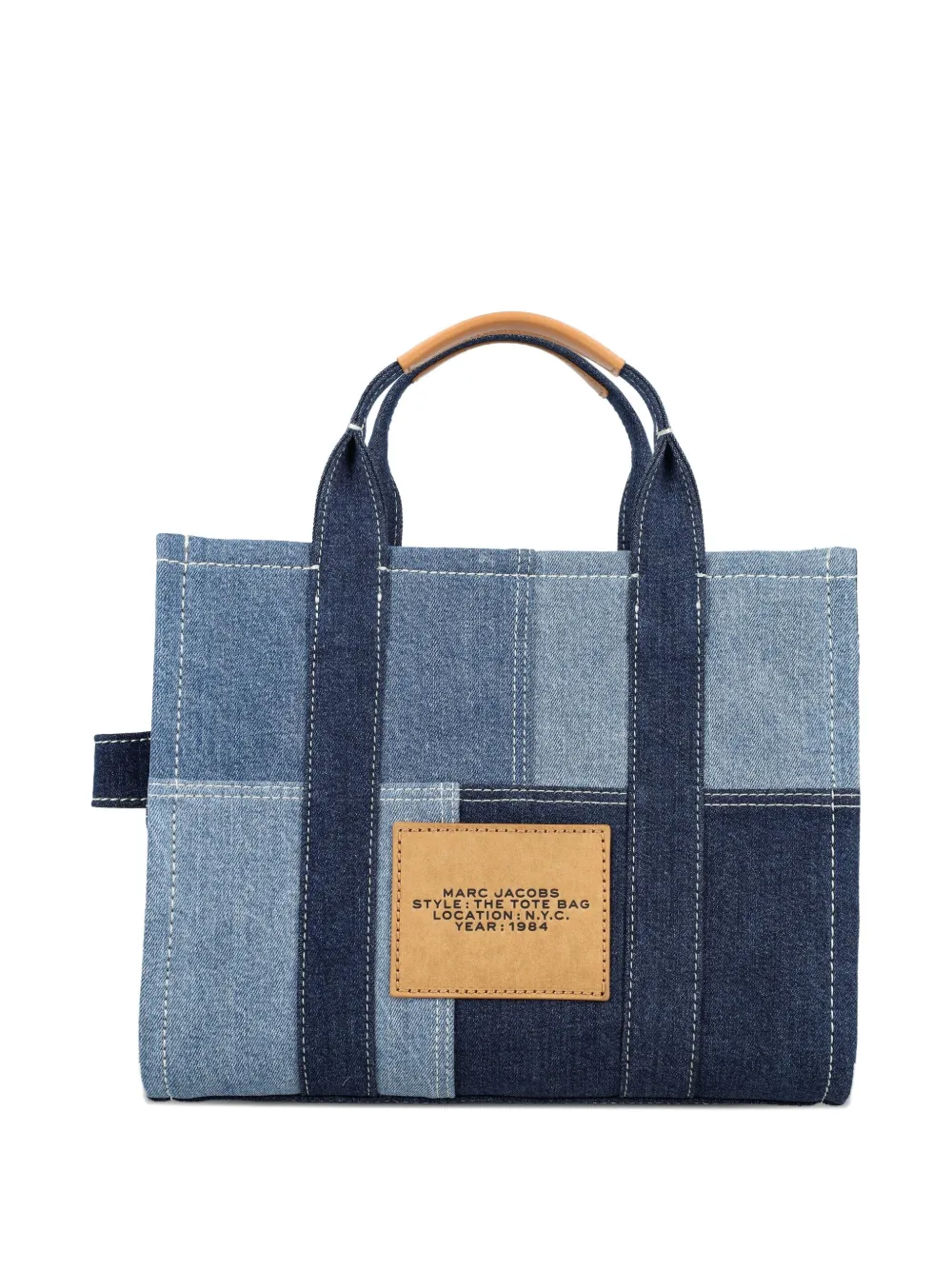 Marc Jacobs Medium Denim Tote Bag In Blue