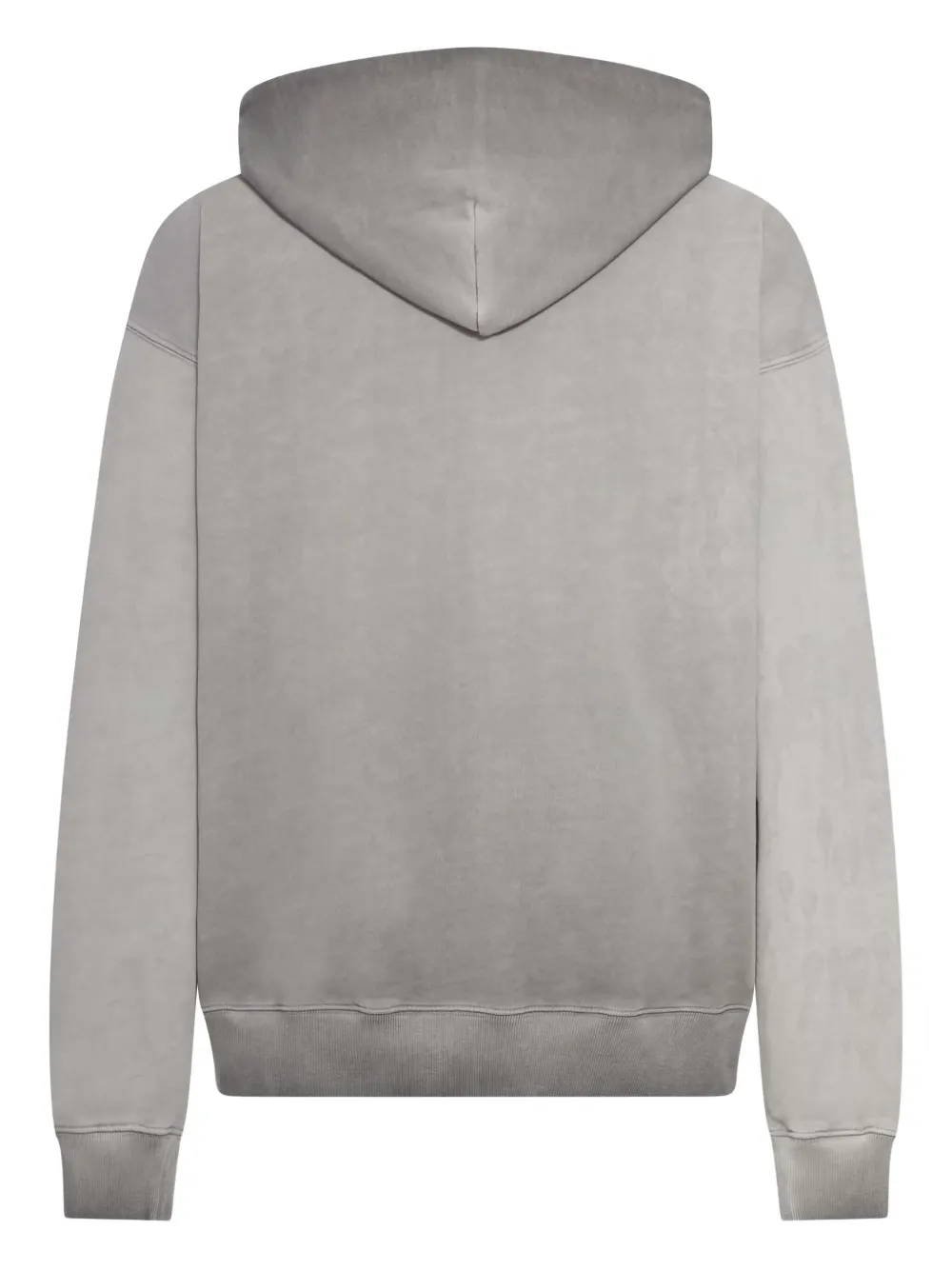 Off-white Hoodie In Cotton With Degraded Effect In Gray