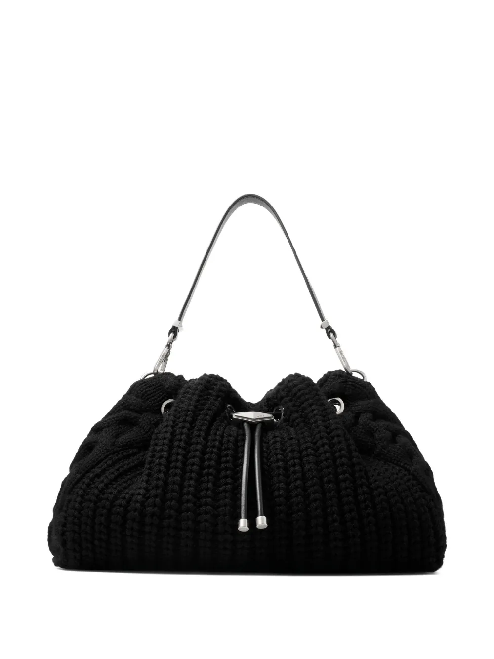 Jimmy Choo Medium Cinch Shoulder Bag In Black