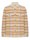 Guest In Residence Plaid Work patch-pocket shirt - Yellow