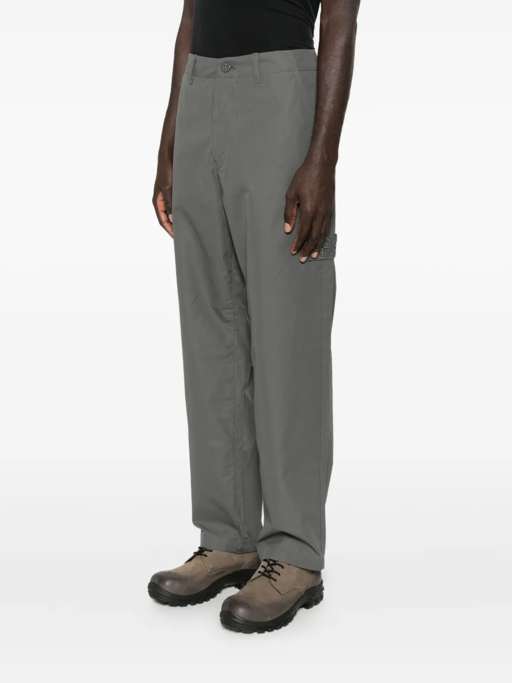 Stone Island Waterproof katoenen broek Grijs