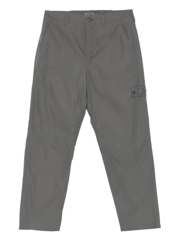 Stone Island Waterproof Cotton Trousers in Grey