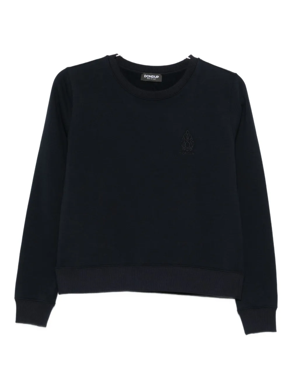 Dondup Logo-embroidered Sweatshirt In Black