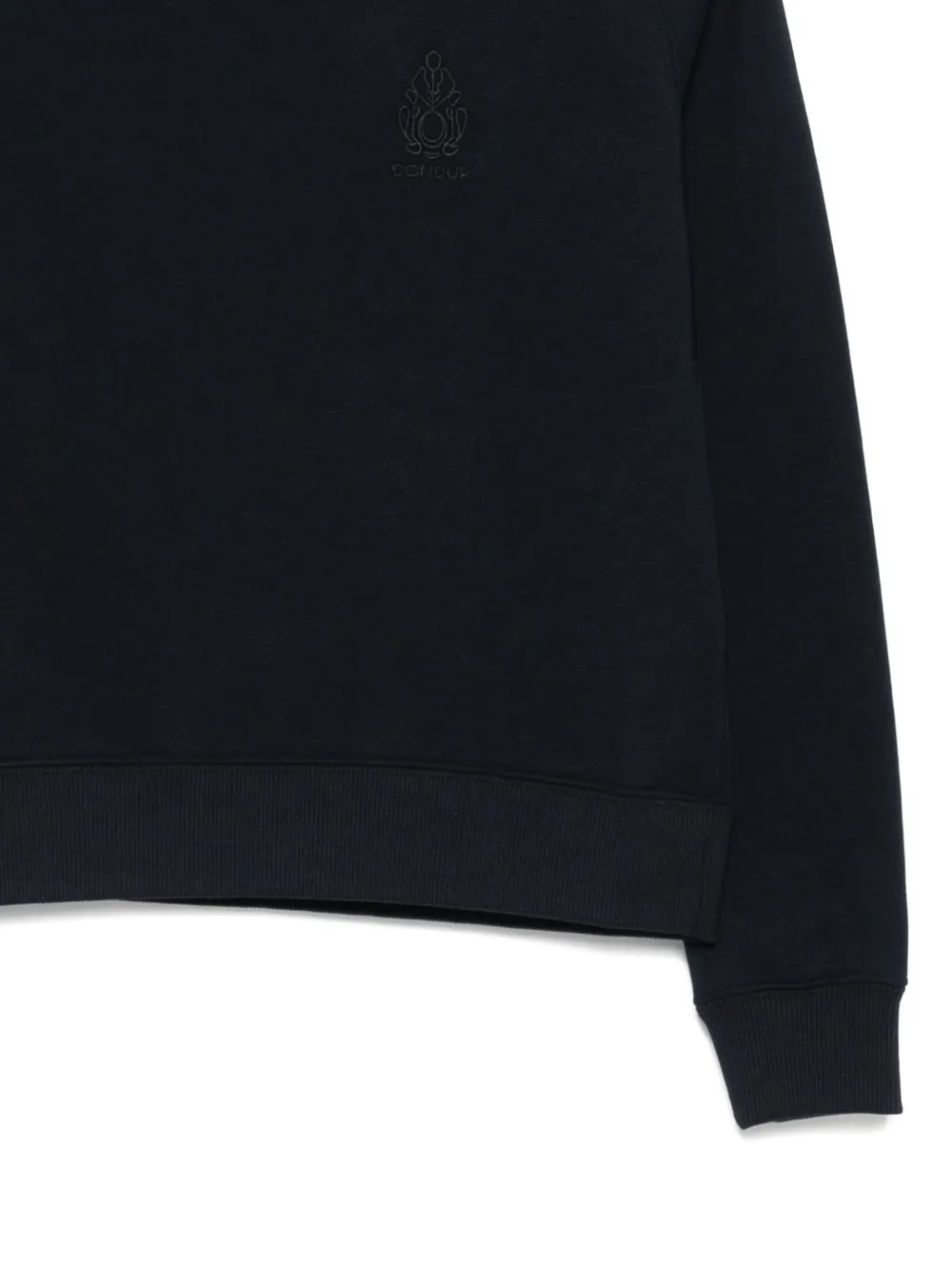 Dondup Logo-embroidered Sweatshirt In Black