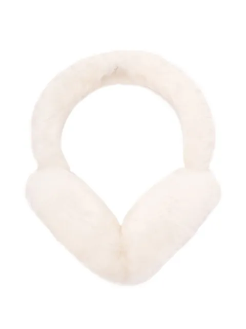 UGG sheepskin logo-embroidered earmuffs