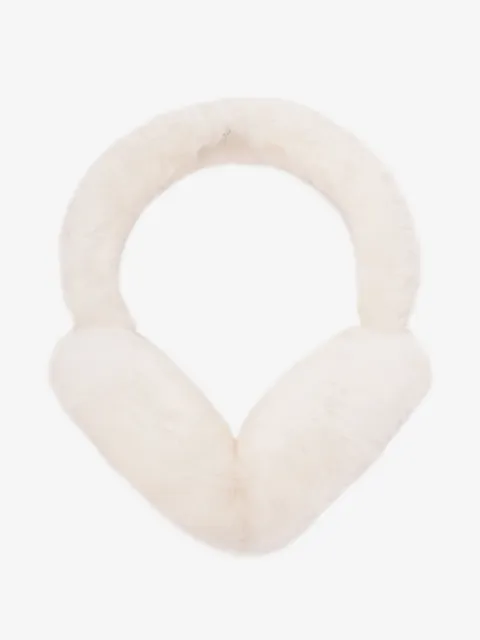 UGG sheepskin logo-embroidered earmuffs