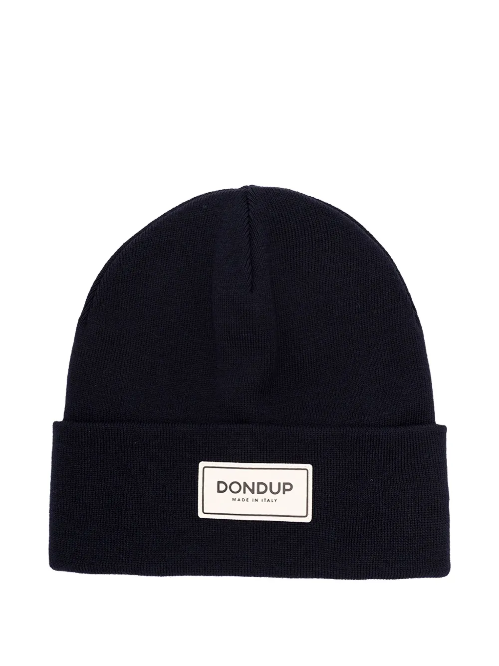 Dondup Logo-label Wool Beanie Hat In Black