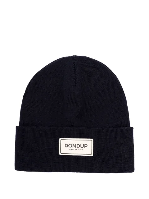 DONDUP logo-label wool beanie hat
