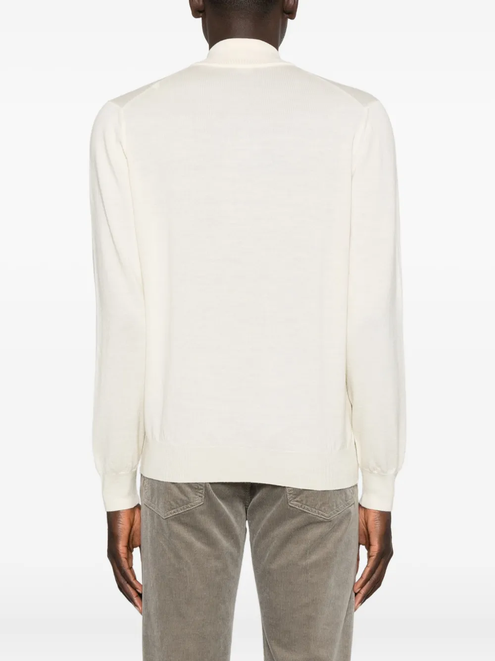 Barba Wollen vest Beige