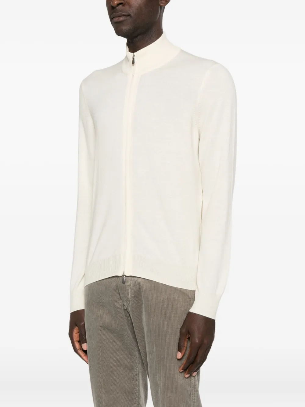 Barba Wollen vest Beige