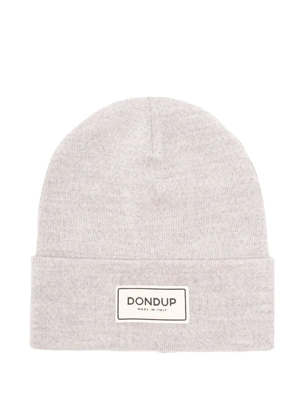 Dondup Logo-label Wool Beanie Hat In Neutral