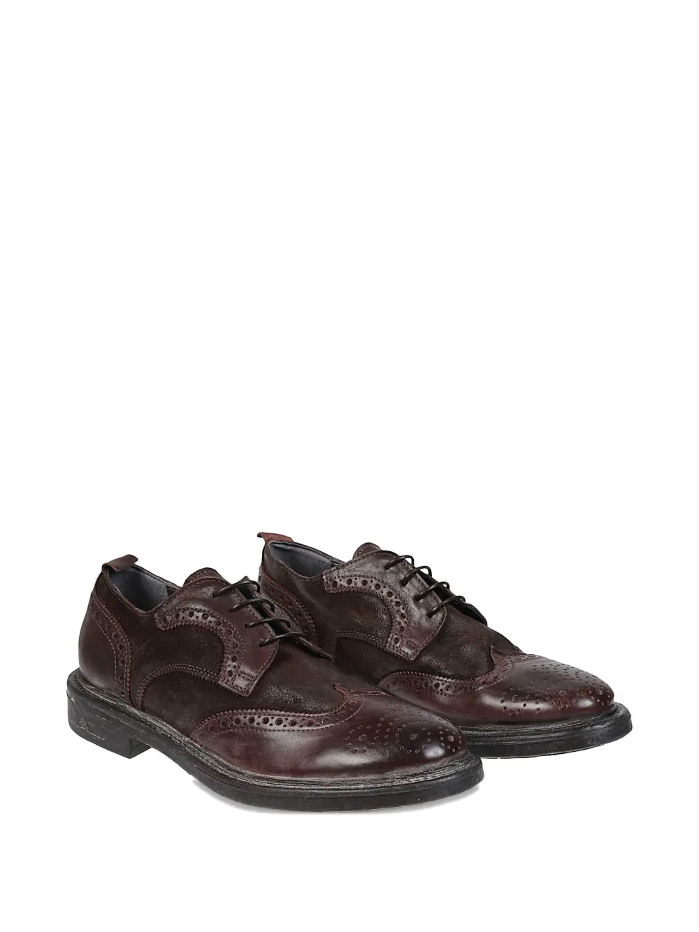 Moma leather derby shoes Brown