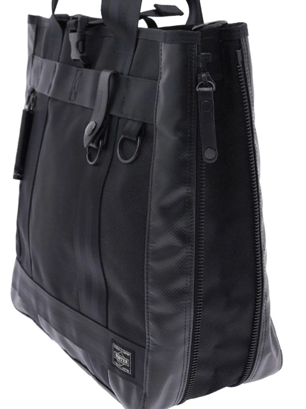 Porter-Yoshida & Co. Shopper met rits Zwart