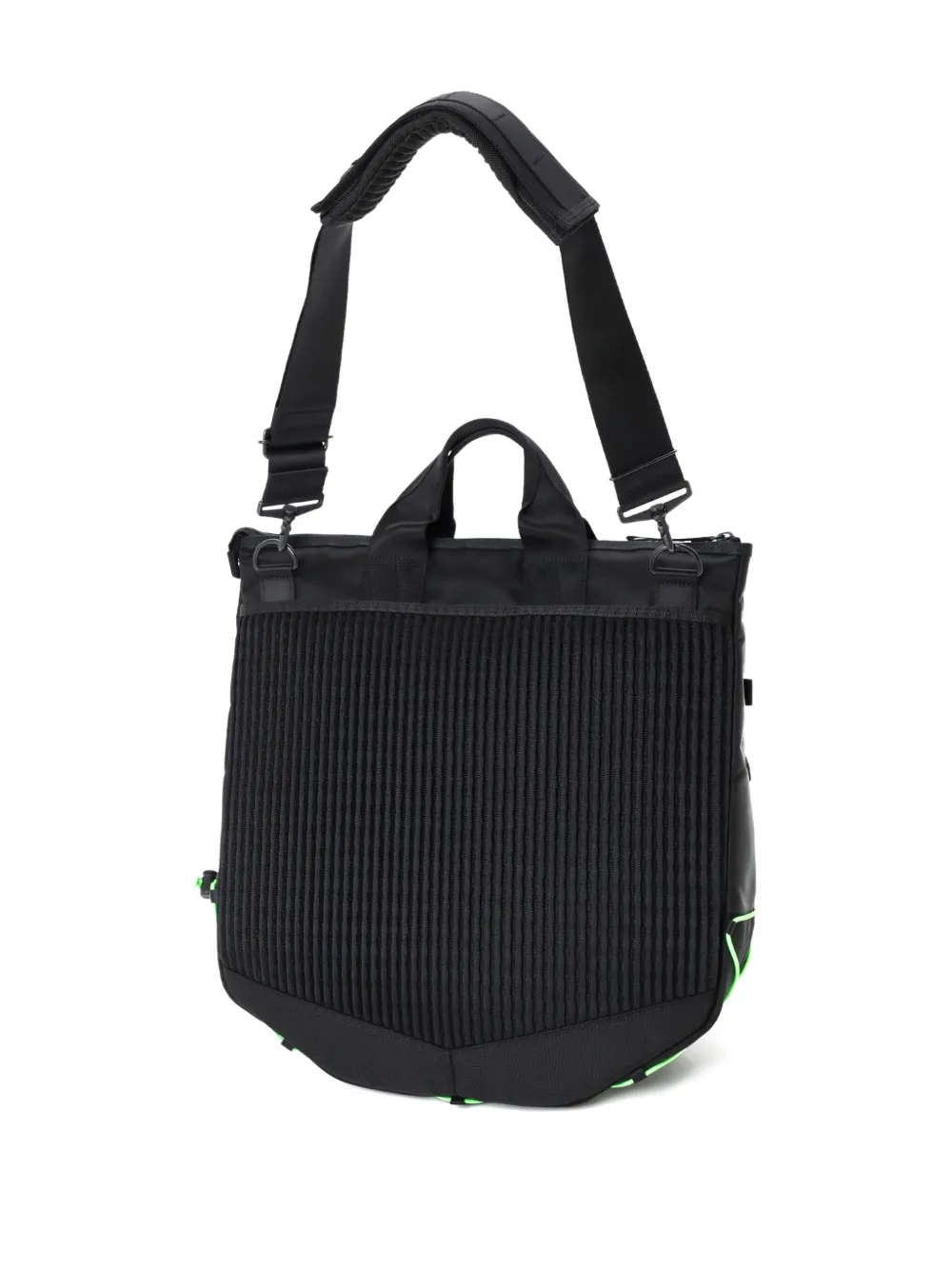 Porter-yoshida & Co 2way Helmet Double-pocket Tote Bag In Black