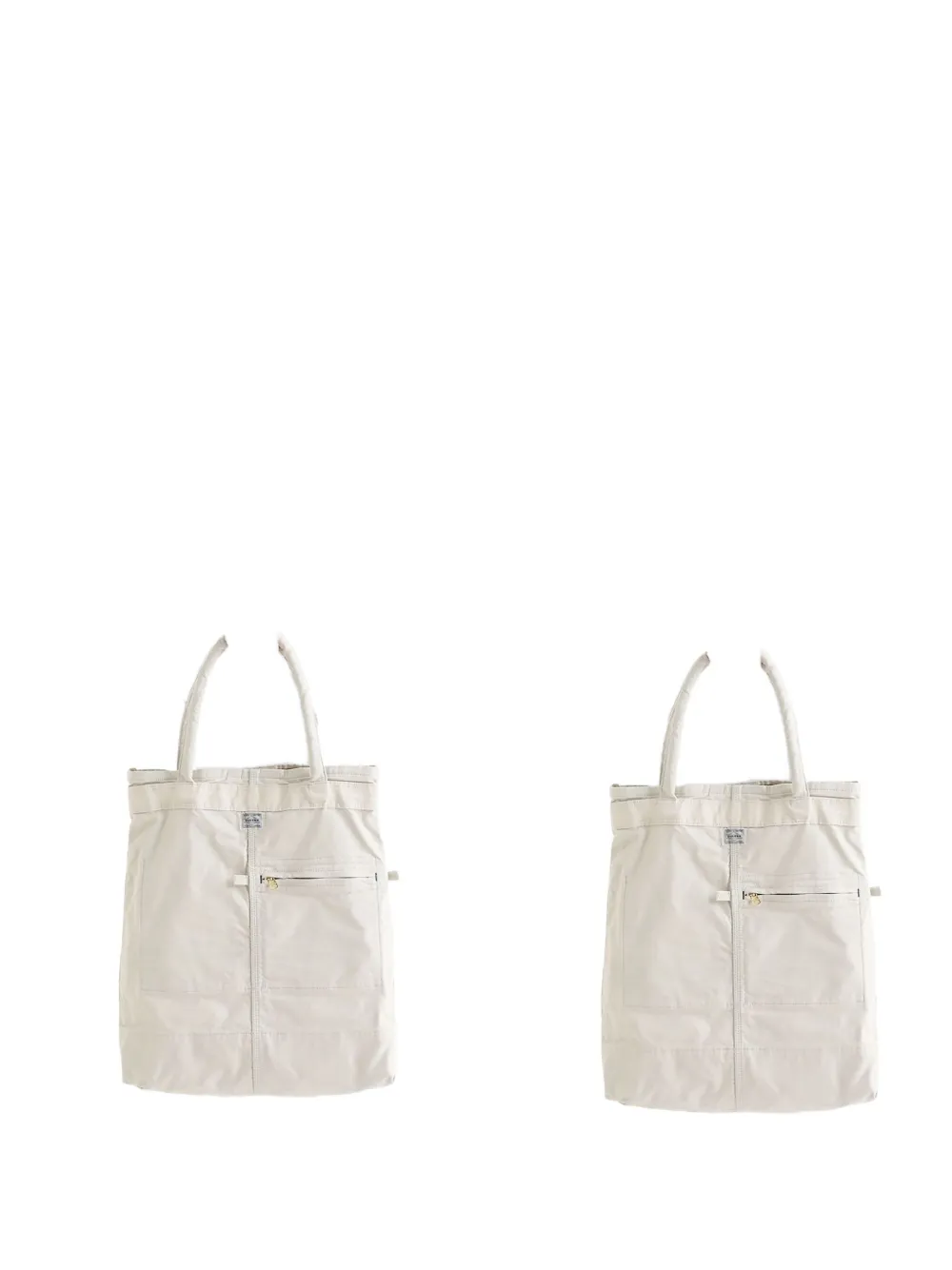Porter-yoshida & Co Pocket-detail Tote Bag In White