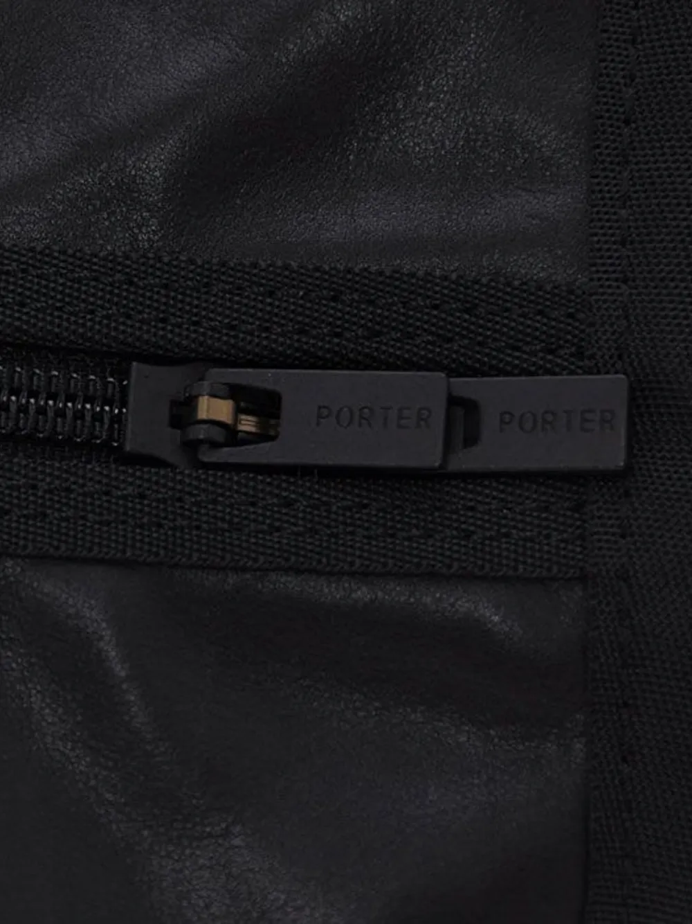 Porter-yoshida & Co Logo-patch Messenger Bag In Black