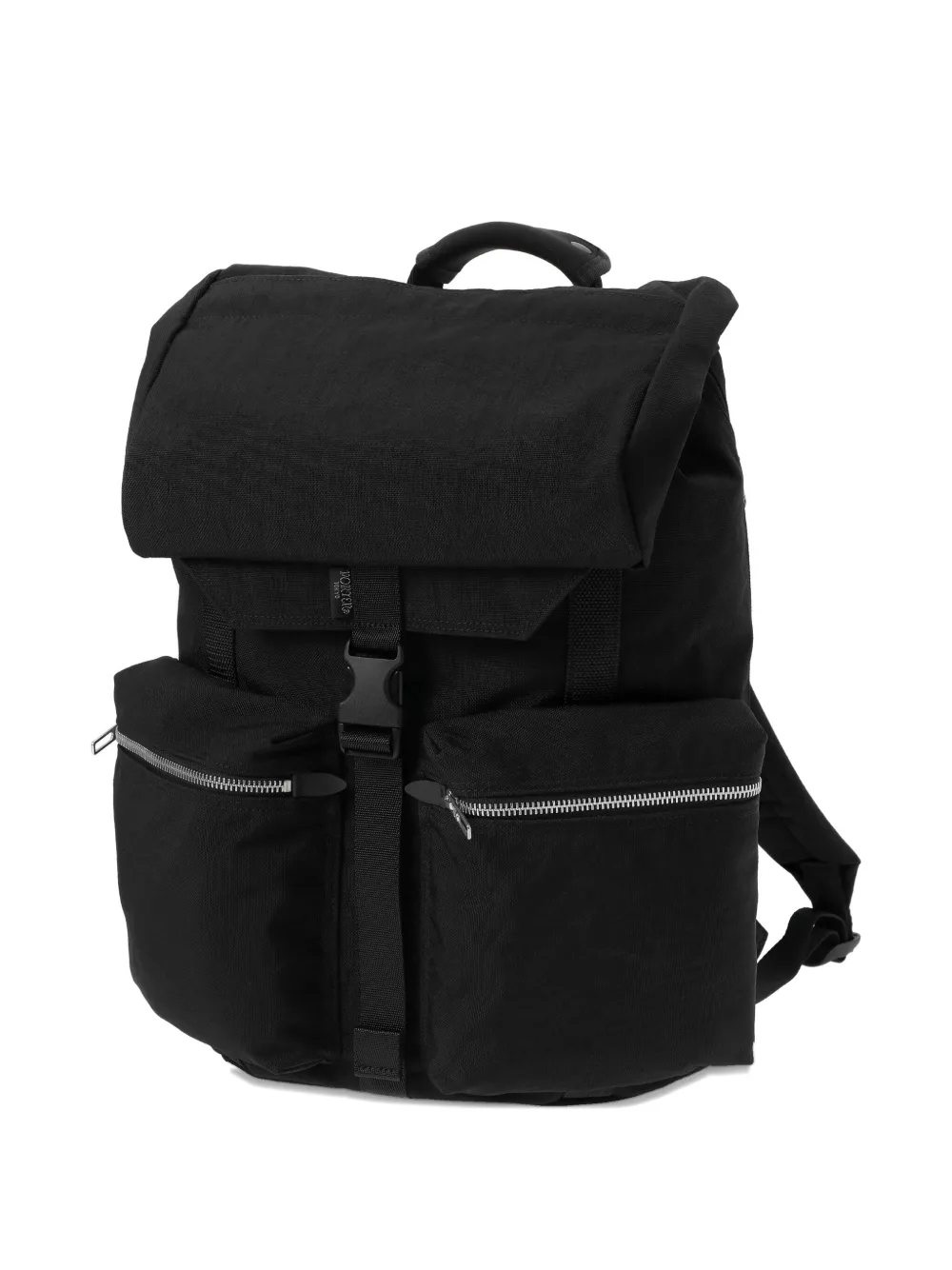 Porter-yoshida & Co Roll-top Flap Backpack In Black