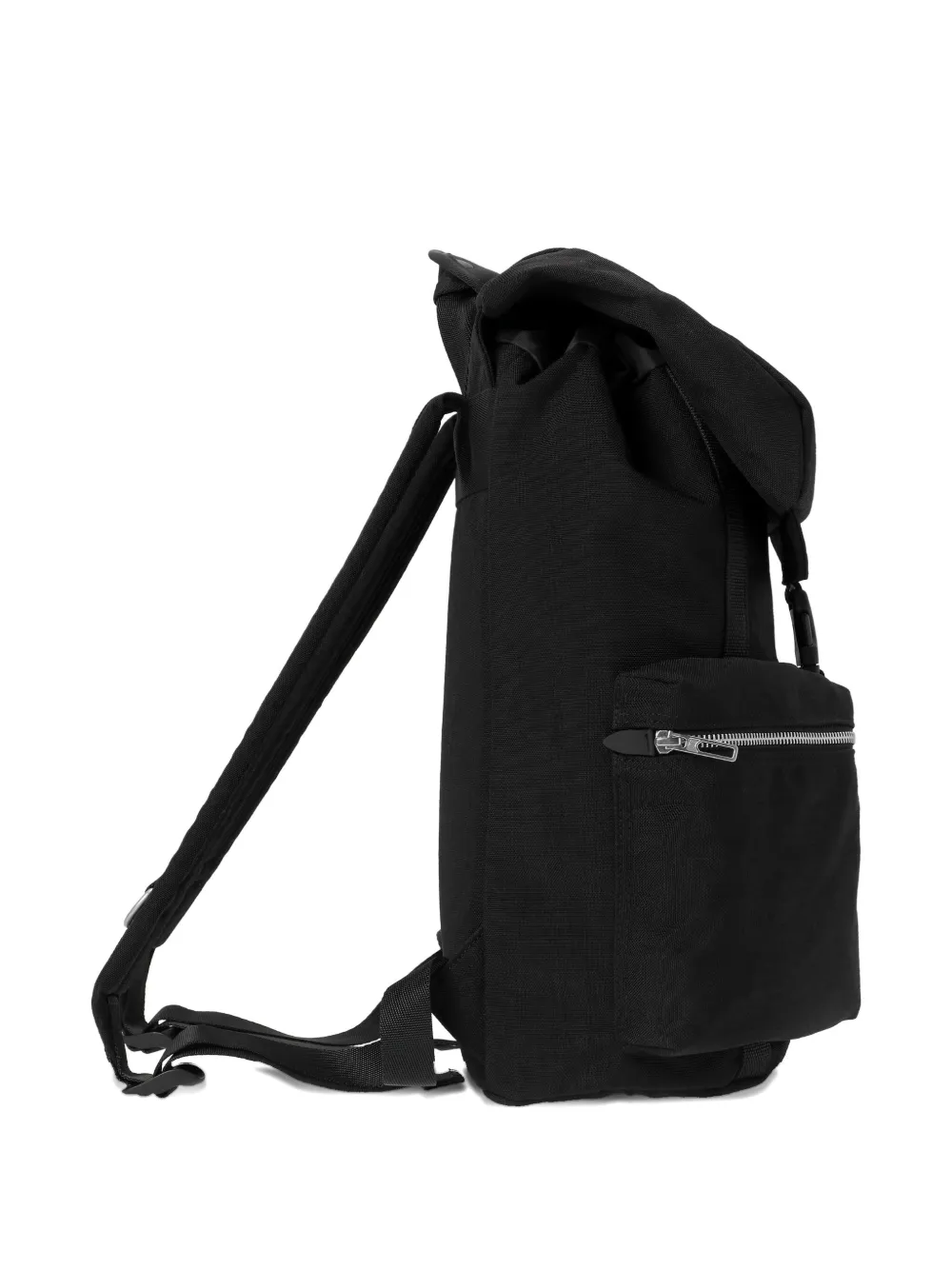Porter-yoshida & Co Roll-top Flap Backpack In Black