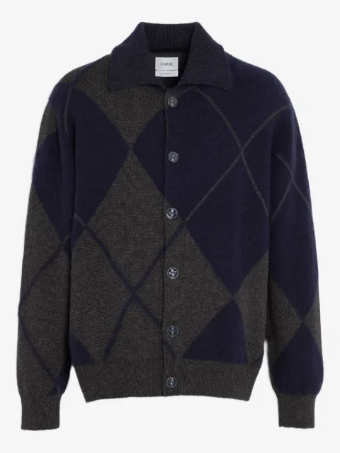 Barrie argyle-pattern cardigan