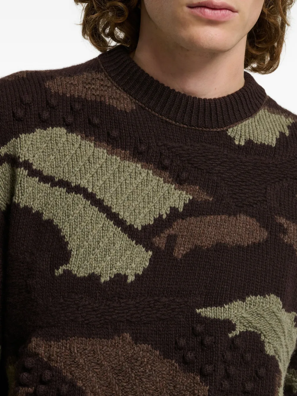 Barrie Intarsia-knit Sweater In Multi