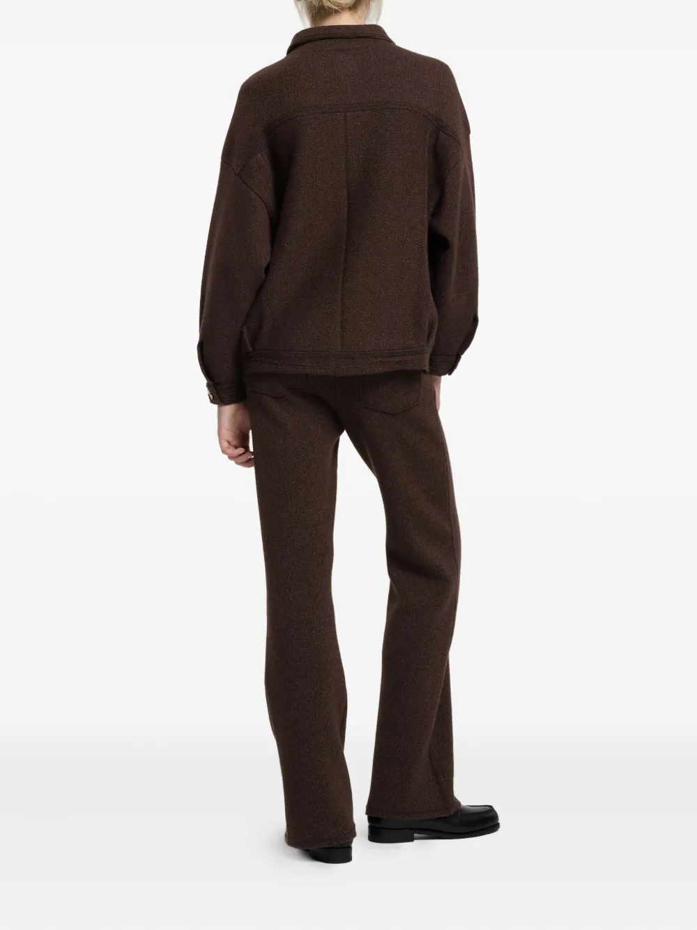 Barrie Knitted Jacket In Brown