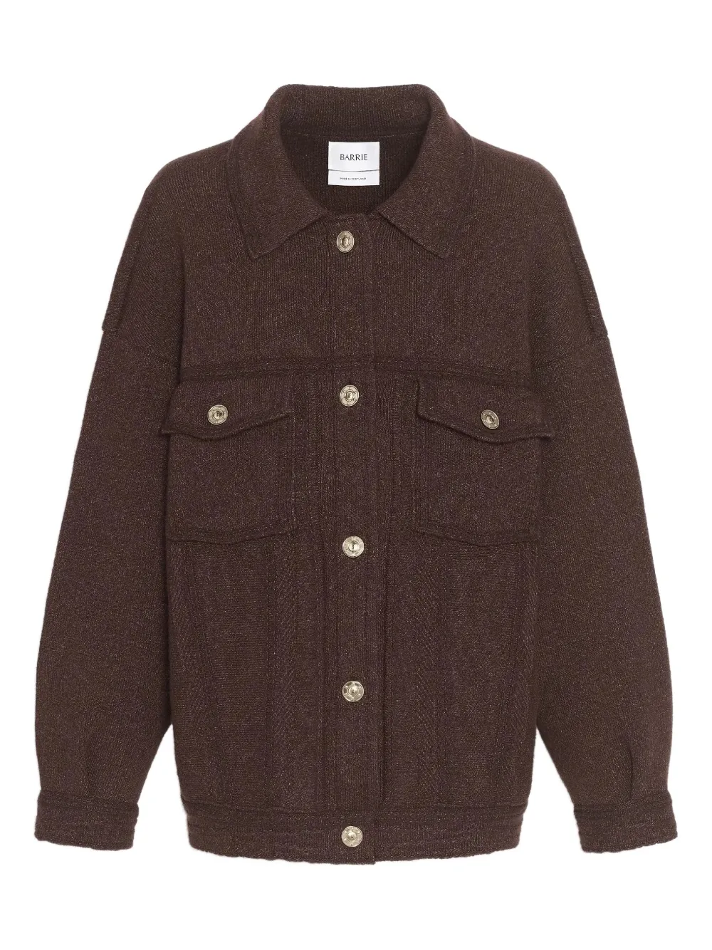 Barrie Knitted Jacket In Brown