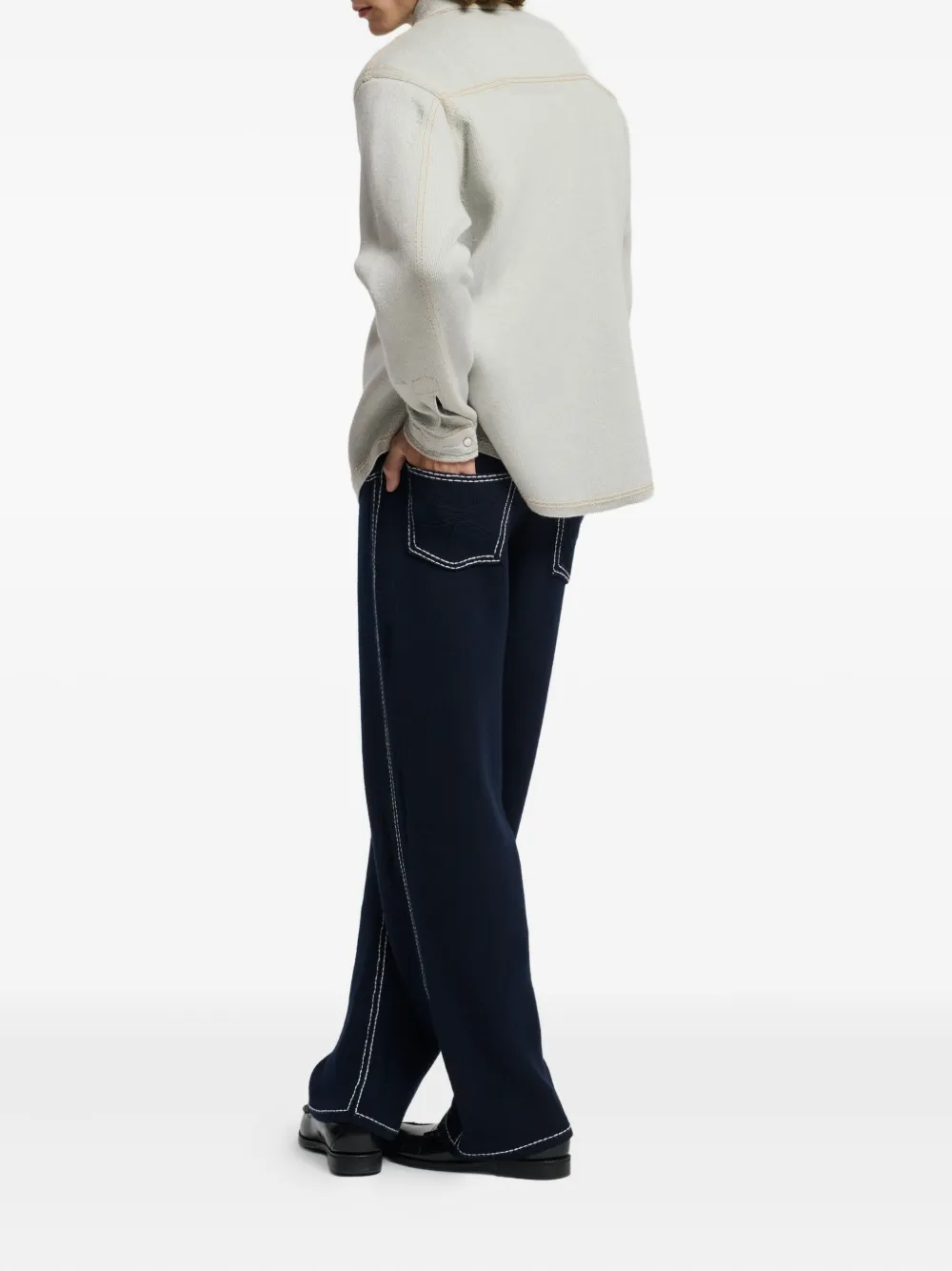 Barrie Knitted Overshirt In Multi