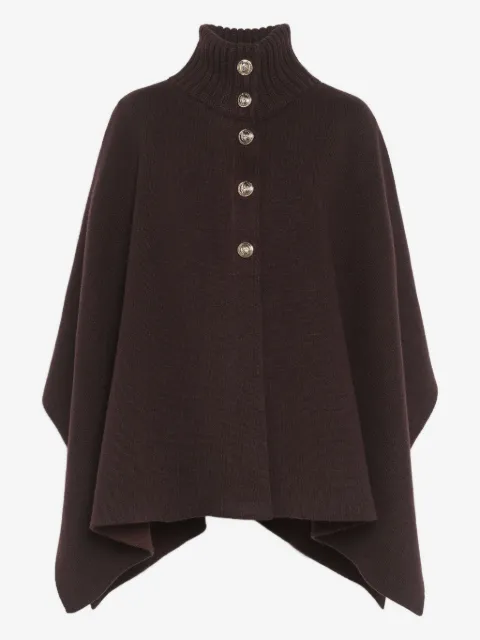 Barrie poncho con cuello de tortuga