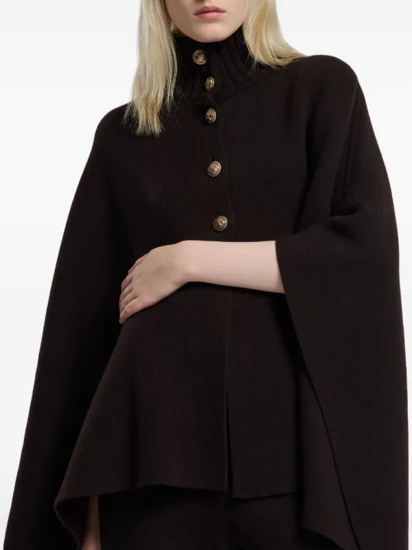 Barrie ハイネック ポンチョ | ブラウン | FARFETCH JP