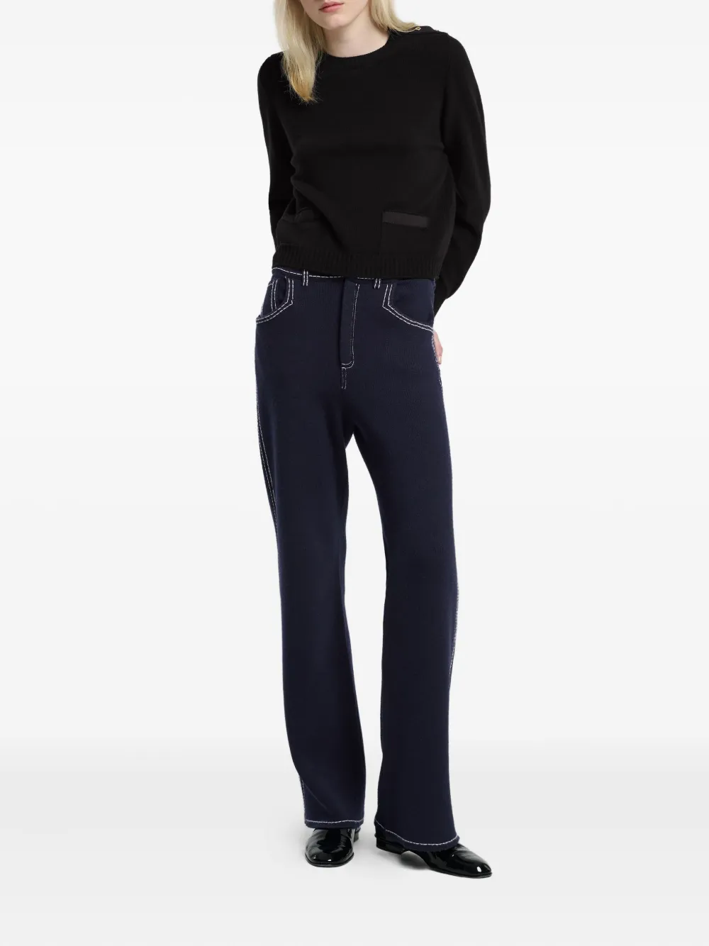 Barrie ribbon-detail sweater | Knitted Sweaters | Image 2