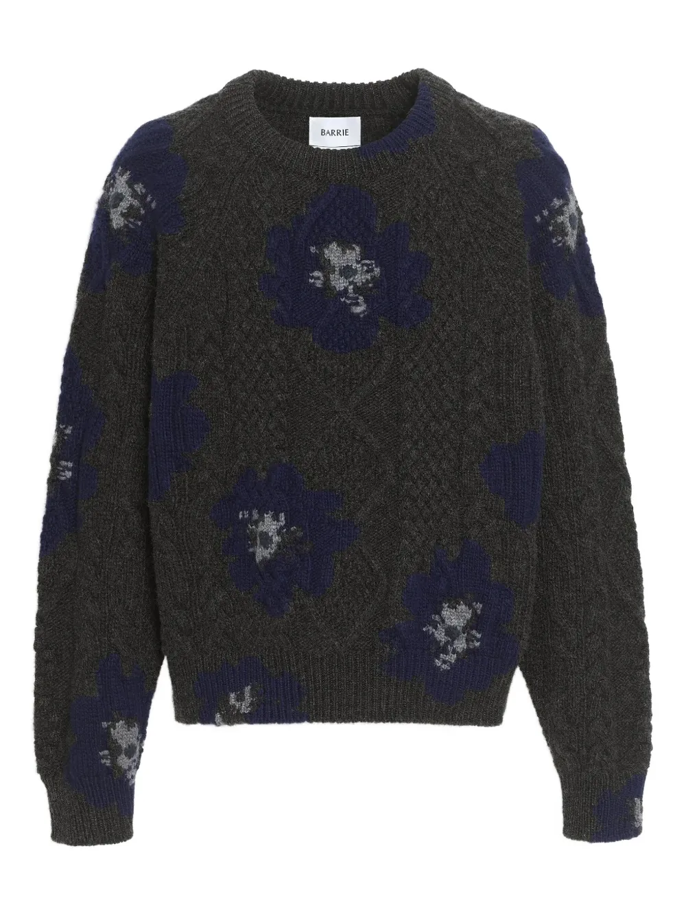 Barrie Floral-intarsia Sweater In Multi