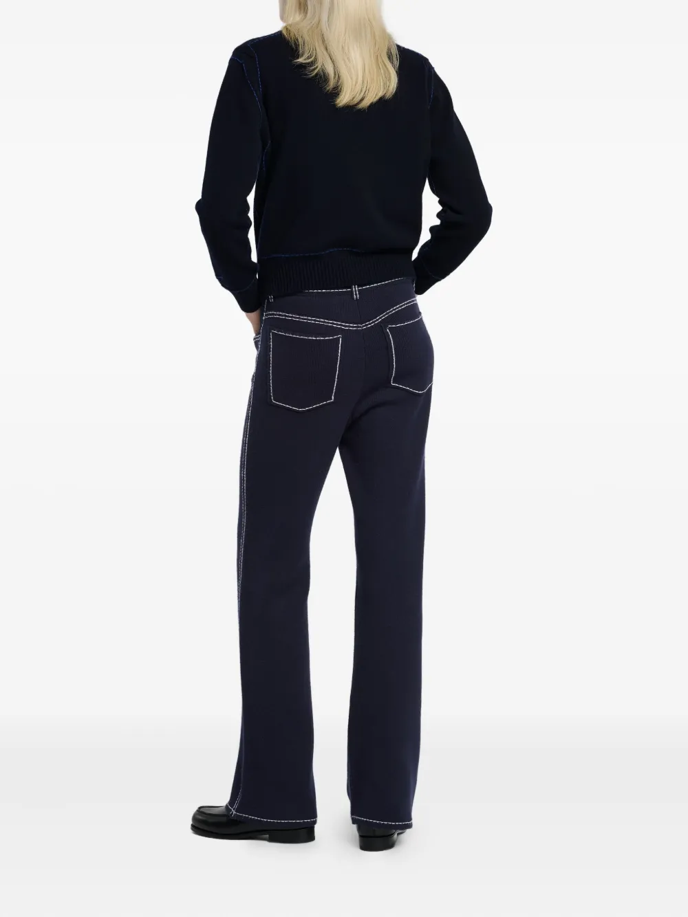 Barrie Vest met contrasterende stiksel Zwart