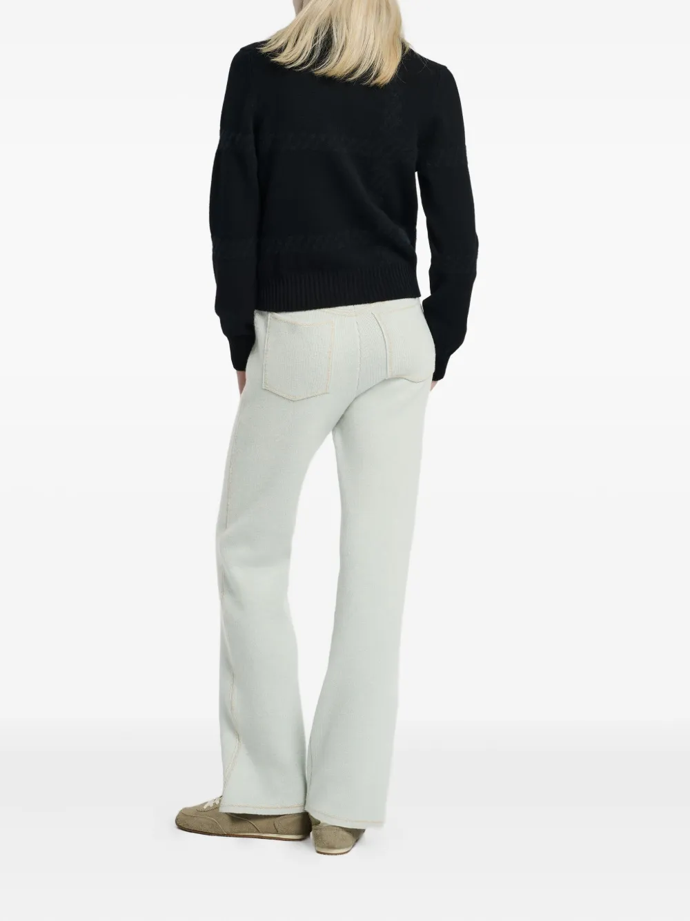 Barrie Cropped vest Zwart