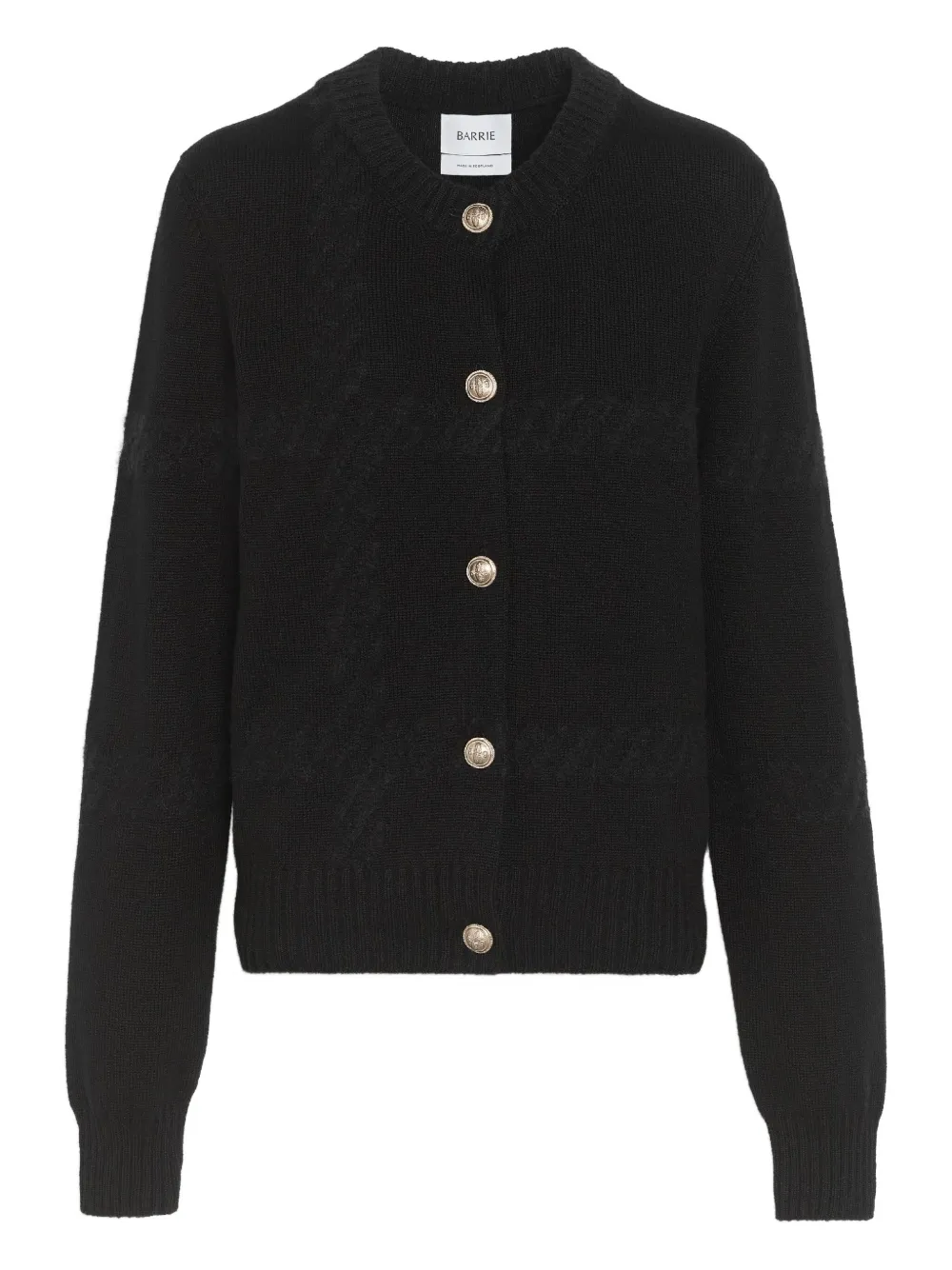 Barrie crew-neck cardigan | Black | Image 1