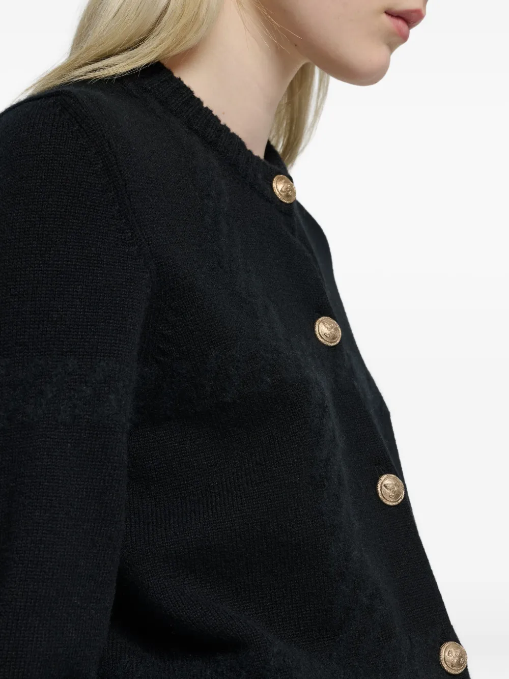 Barrie Cropped vest Zwart