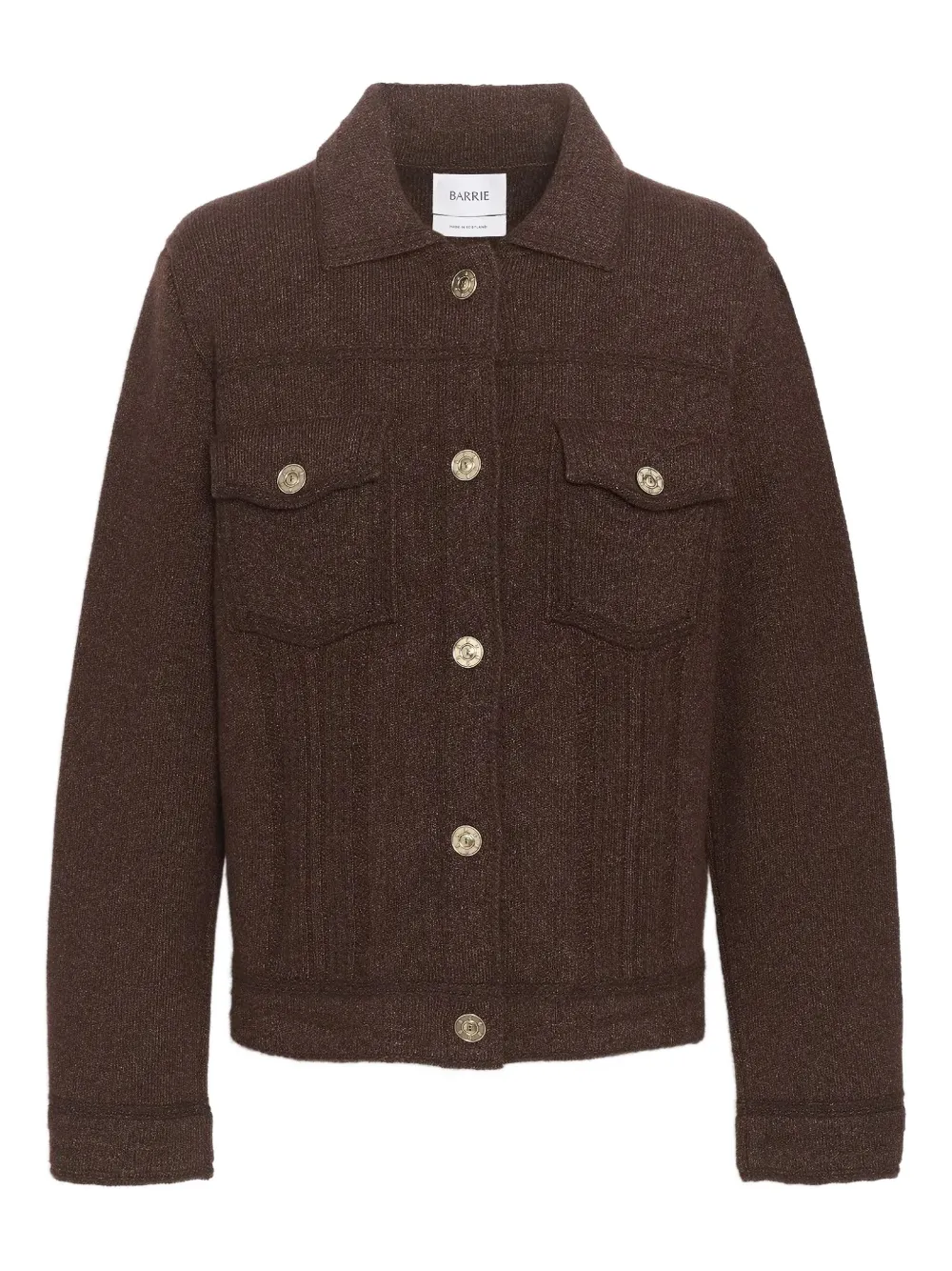 Barrie knitted jacket - ブラウン Barrie knitted jacket - ブラウン
