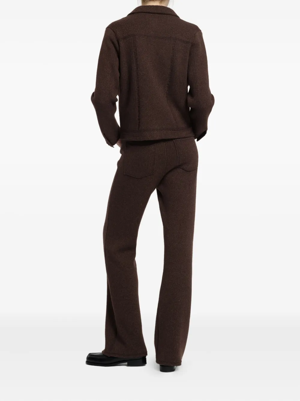 Barrie Knitted Jacket In Brown