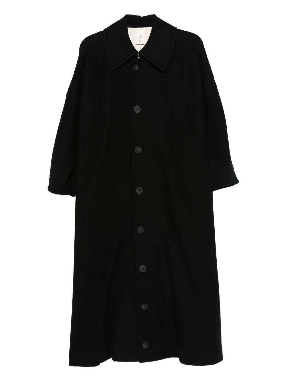 SOH single-breasted coat | Black | Image 1