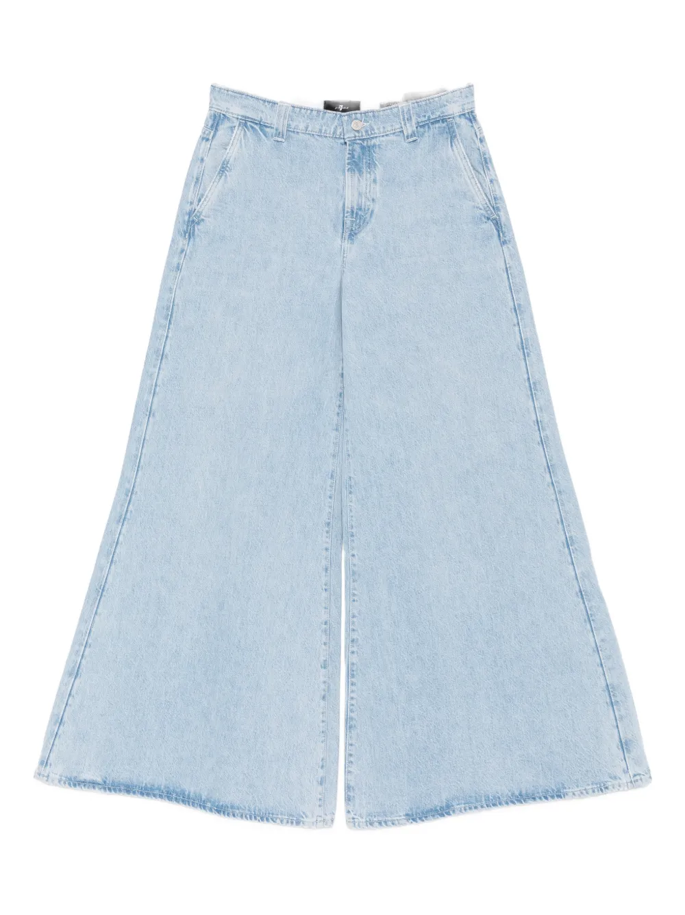 7 For All Mankind Willow split-detail jeans - Blu