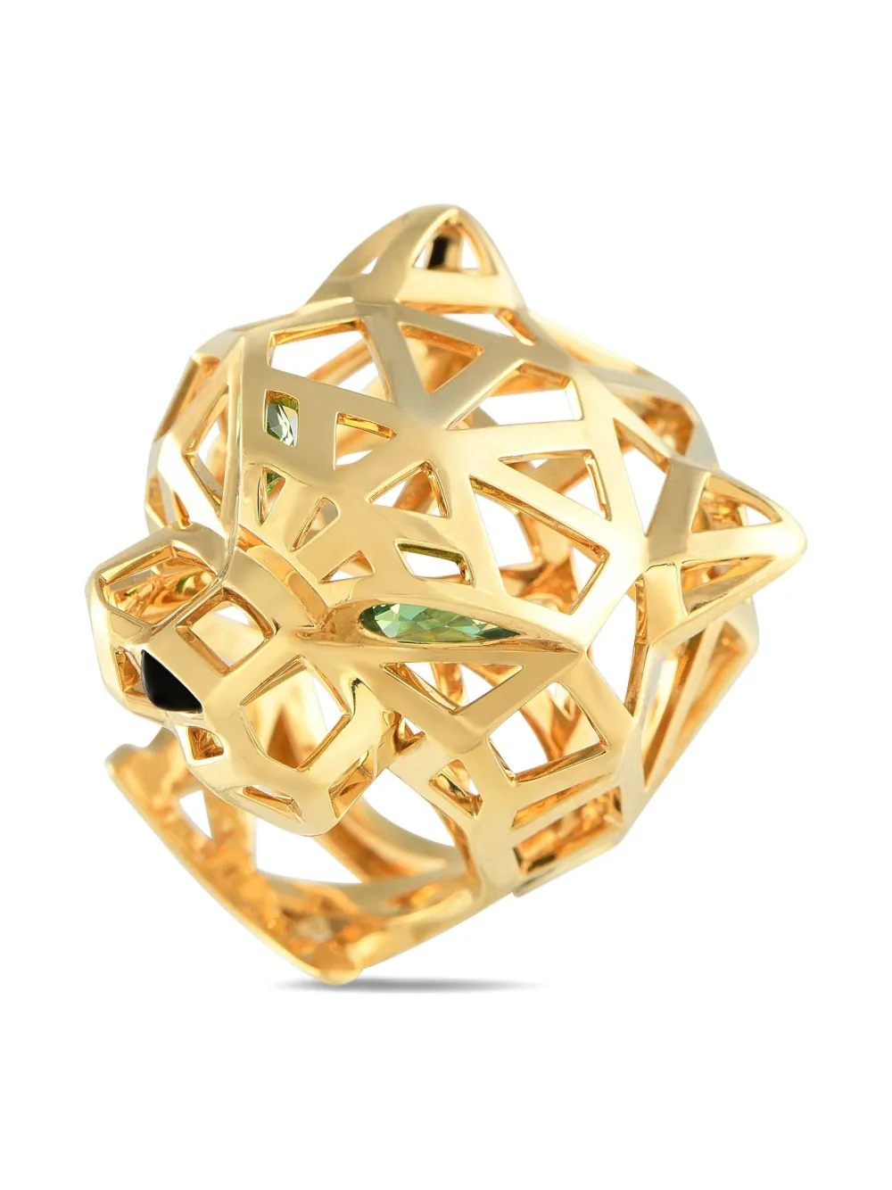 Pre-owned Cartier 18k Yellow Gold Panthere Ring